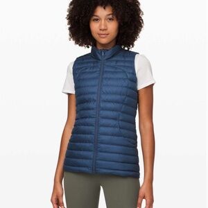 Lululemon Pack it Down Vest in Code Blue Size 12
